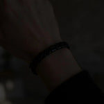 Hematite Bracelet worn on the wrist