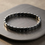 Hematite bracelet - Slim Square